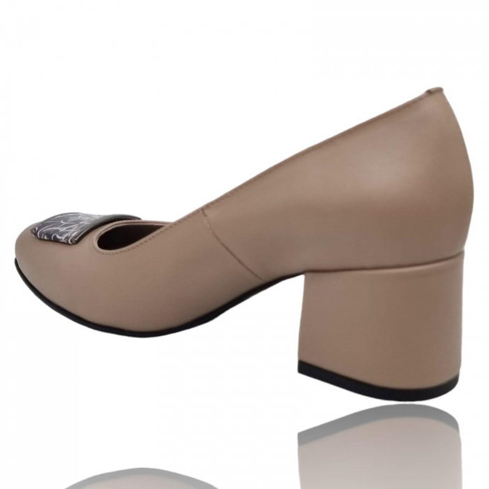 Pantofi Damă Eleganți Din Piele Naturală Cappuccino 3292 [9]