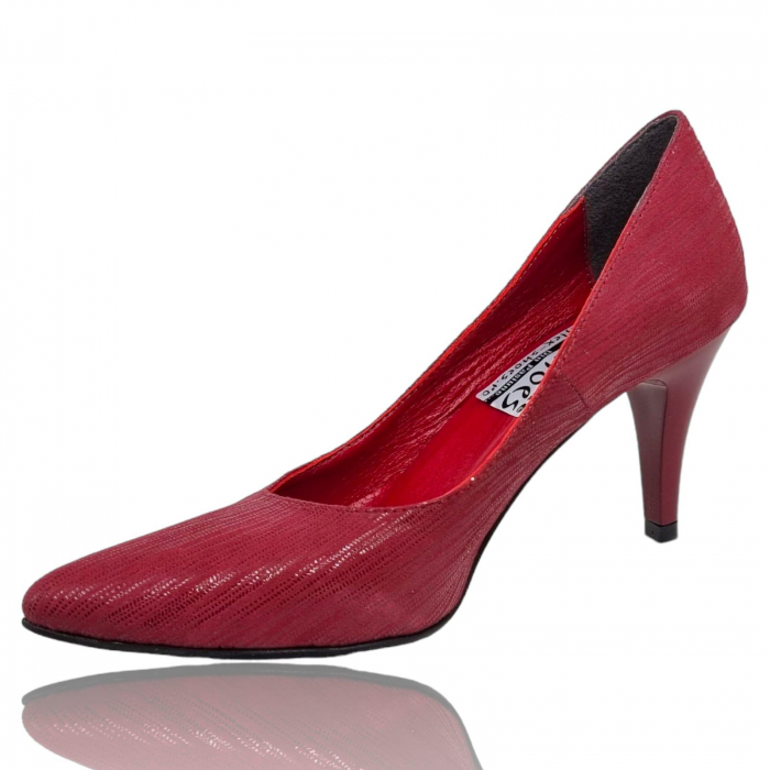 Pantofi Damă Eleganți Din Piele Naturală Roșie 3304 [6]