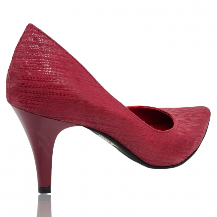 Pantofi Damă Eleganți Din Piele Naturală Roșie 3304 [5]