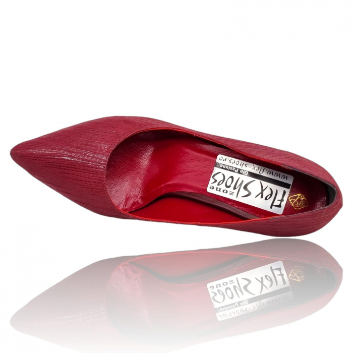 Pantofi Damă Eleganți Din Piele Naturală Roșie 3304 [7]