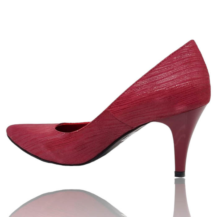 Pantofi Damă Eleganți Din Piele Naturală Roșie 3304 [8]
