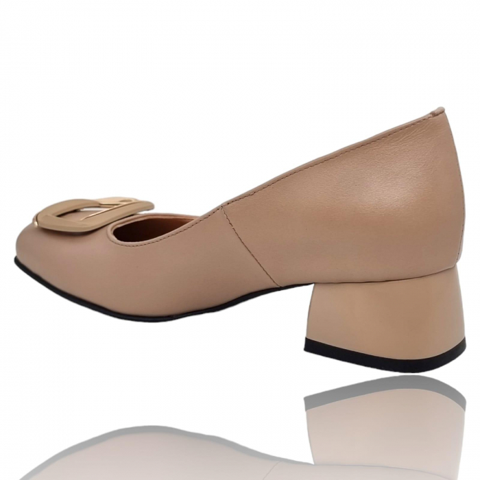 Pantofi Damă Eleganți Din Piele Naturală Capuccino 3309 [5]