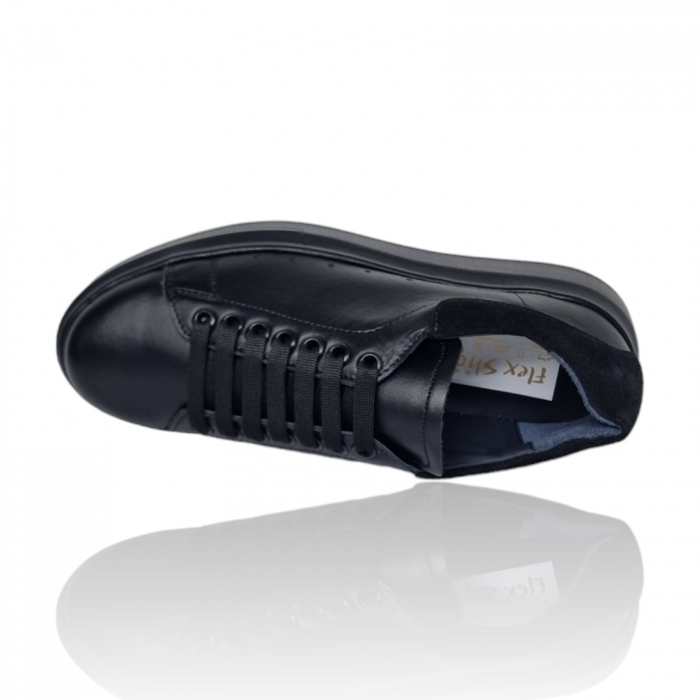 Pantofi Damă Casual Confort Din Piele Naturală Neagră 5010 [7]