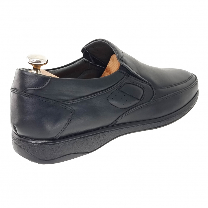 Pantofi Bărbați Casual Confort Din Piele Naturală Neagră 369 [4]