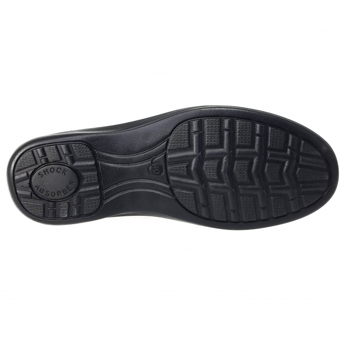 Pantofi Bărbați Casual Confort Din Piele Naturală Neagră 392 [5]
