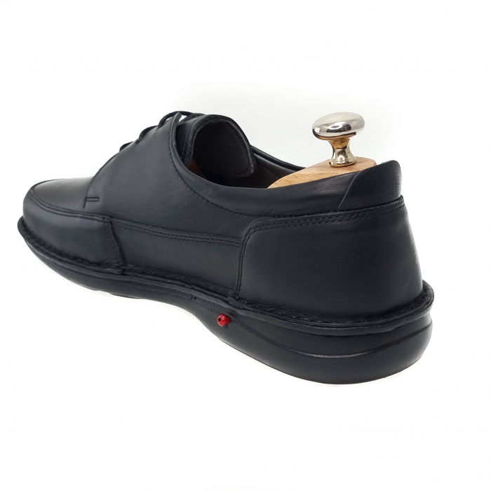 Pantofi Bărbați Casual Din Piele Naturală Neagră 402 [3]