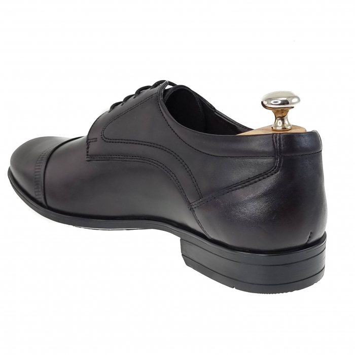 Pantofi Bărbați Eleganți Din Piele Naturală Vișinie 296 [3]