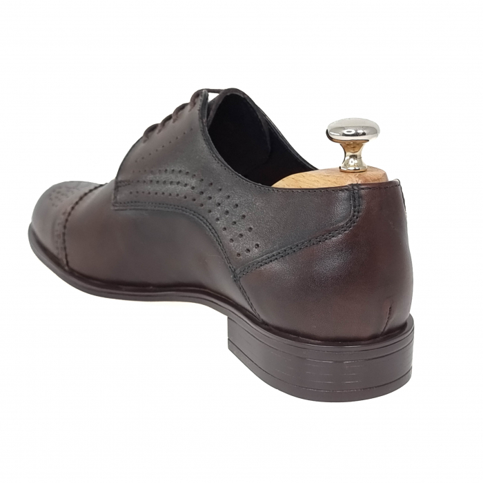 Pantofi Bărbați Eleganți Din Piele Naturală Maro 1274 [4]