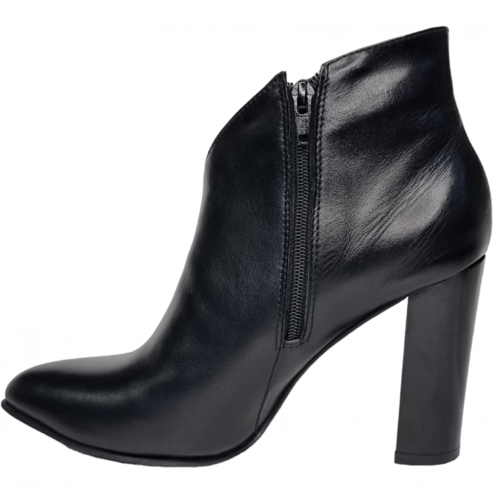 Ghete Damă Elegante Din Piele Naturală Neagră 9521 [3]