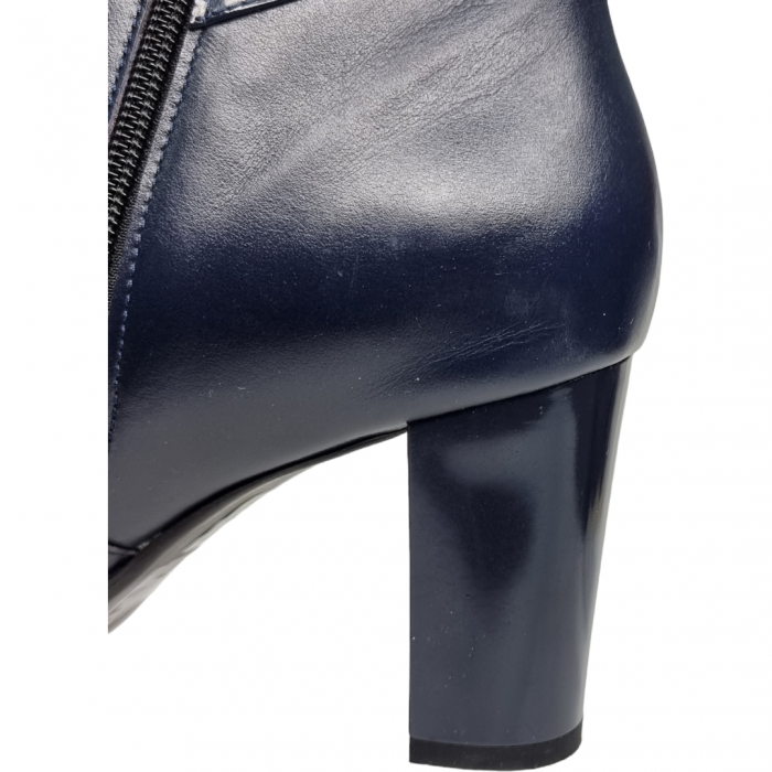 Ghete Damă Elegante Din Piele Naturală Blue 9527 [4]