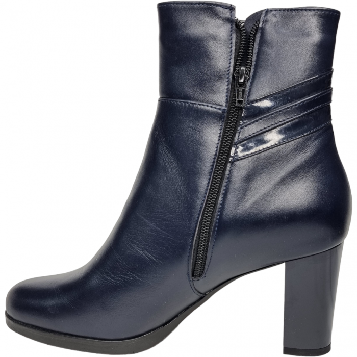 Ghete Damă Elegante Din Piele Naturală Blue 9527 [5]