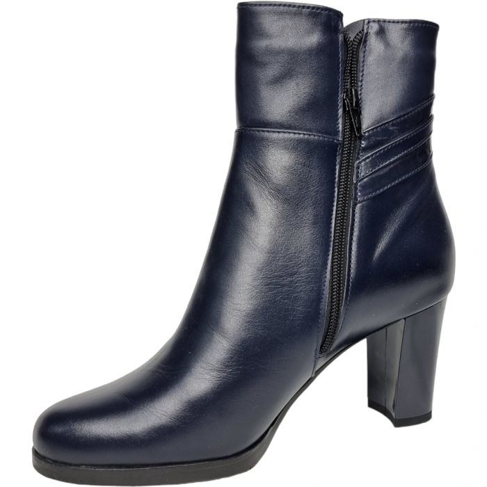 Ghete Damă Elegante Din Piele Naturală Blue 9527 [6]
