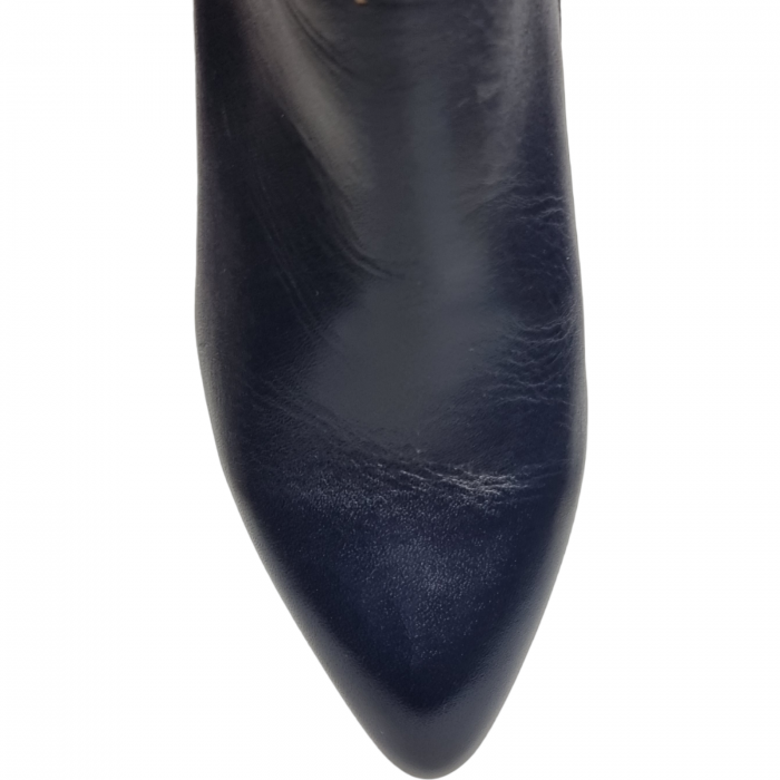 Ghete Damă Elegante Din Piele Naturală Blue 9529 [3]