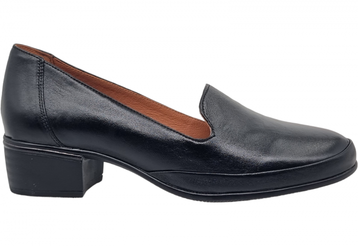 Pantofi Damă Casual Din Piele Naturală Neagra  5093 [1]