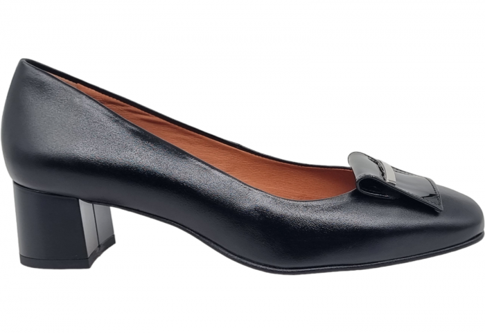 Pantofi Damă Eleganți Din Piele Naturală Neagră 3118 [5]