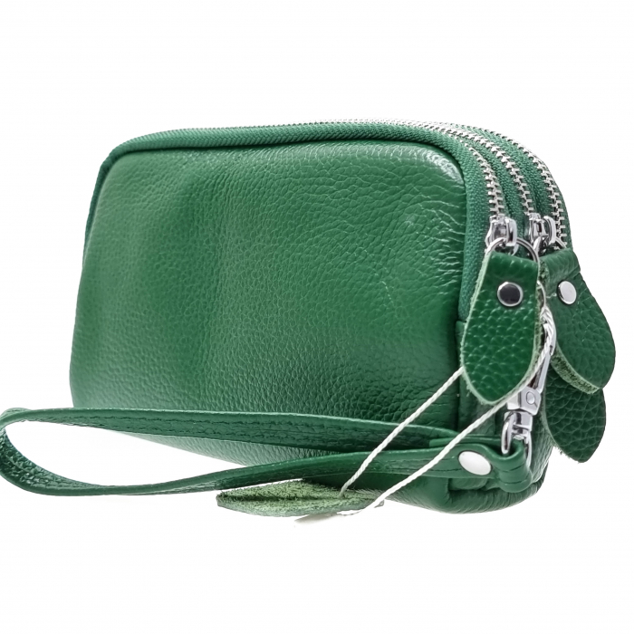 Portofel Damă Din Piele Naturală Verde 10527 [2]