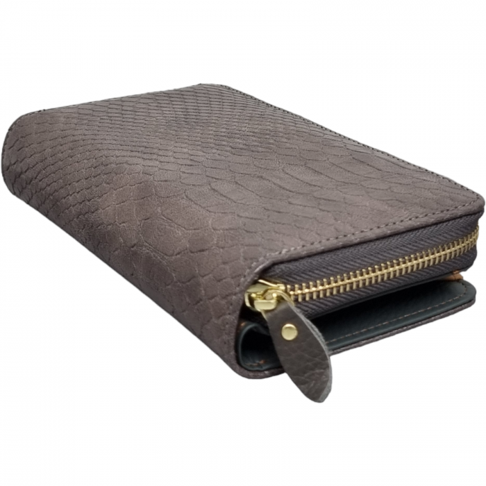 Portofel Damă Din Piele Naturală Gri 10505 [5]