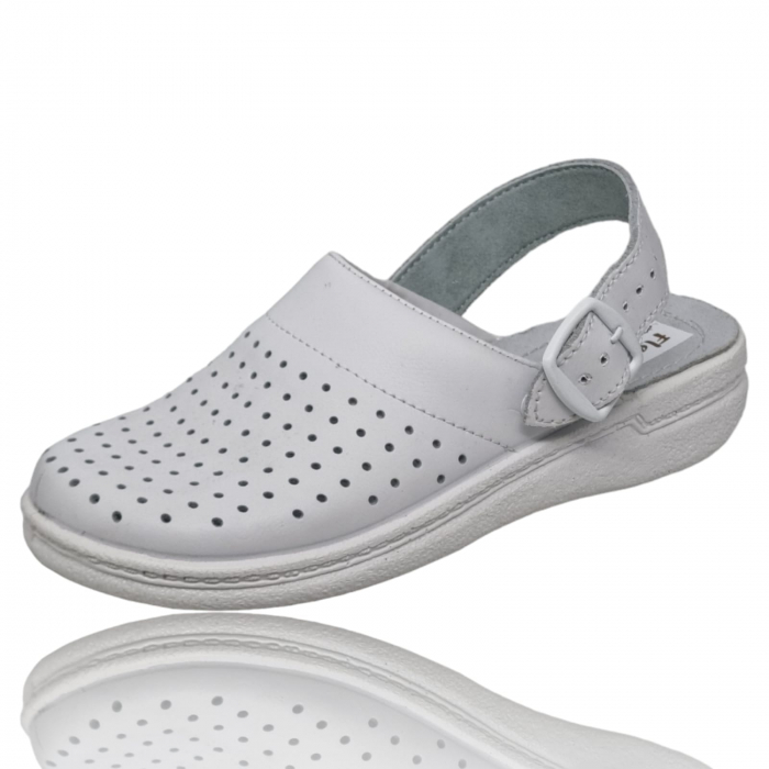Sandale Sanitare Damă Din Piele Naturală 7014 [22]