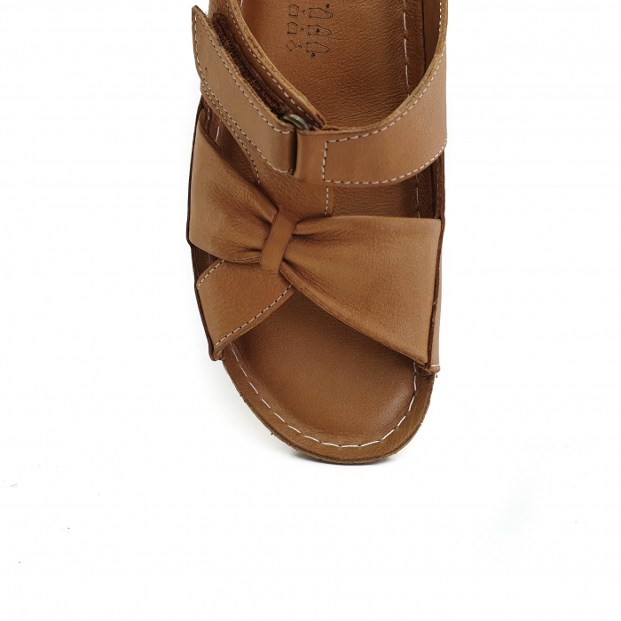 Sandale Damă Casual Confort Din Piele Naturală Maro 6117 [4]