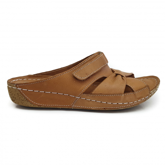 Sandale Damă Casual Confort Din Piele Naturală Maro 6117 [2]