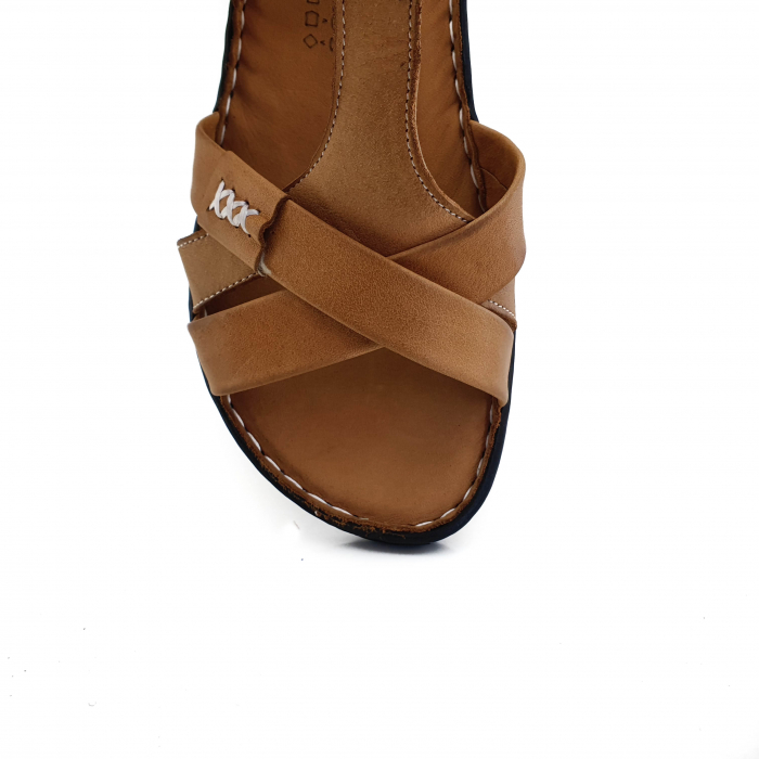 Sandale Damă Casual Confort Din Piele Naturală Maro 6127 [4]