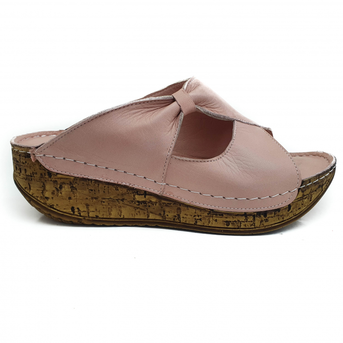 Sandale Damă Casual Confort Din Piele Naturală Nude 6139 [2]