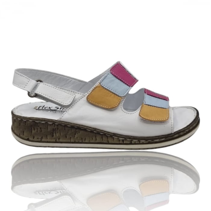Sandale Damă Casual Confort Din Piele Naturală Albă 6354 [1]