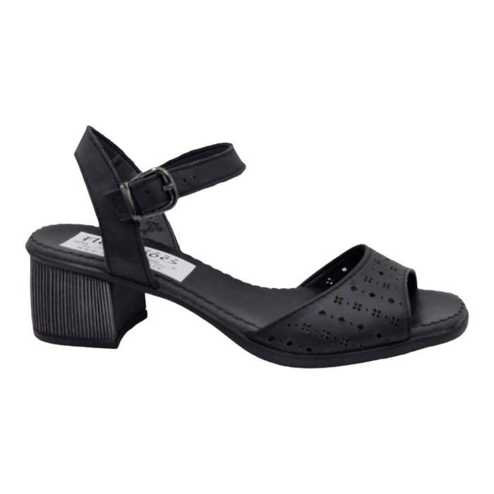 Sandale Damă Casual Confort Din Piele Naturală Neagră 6031 [5]