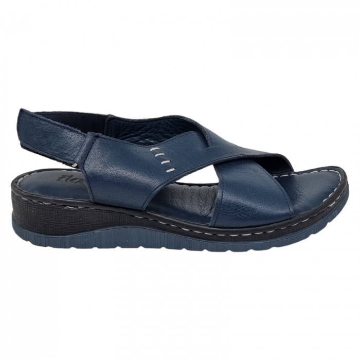 Sandale Damă Din Piele Naturală Blue 6201 [2]