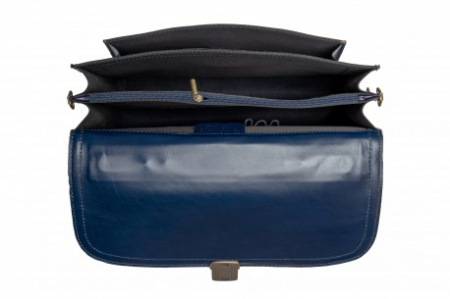 Servietă Bărbați Din Piele Naturală Blue 55000 [2]