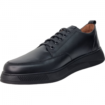 Pantofi Eleganti Pentru Barbati - Pantofi Bărbați Eleganți Din Piele Naturală Neagră 1651