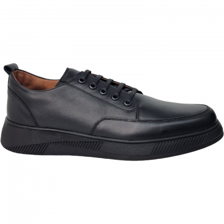 Pantofi Bărbați Eleganți Din Piele Naturală Neagră 1651 [1]