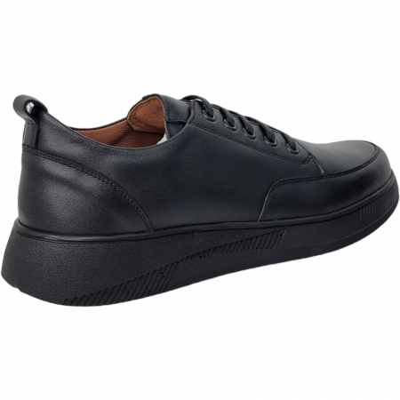 Pantofi Bărbați Eleganți Din Piele Naturală Neagră 1651 [2]
