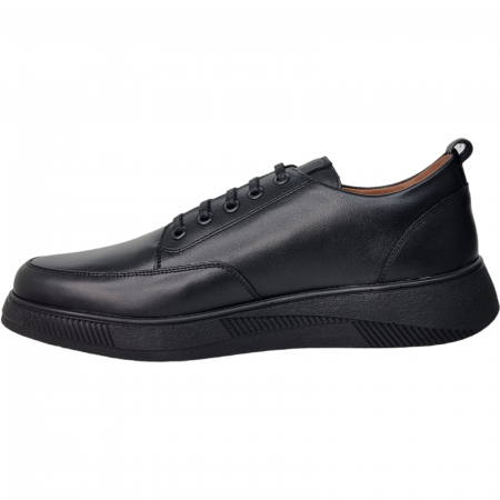 Pantofi Bărbați Eleganți Din Piele Naturală Neagră 1651 [7]