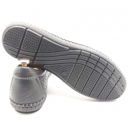 Pantofi Bărbați Casual Din Piele Naturală Neagră 2522 [3]