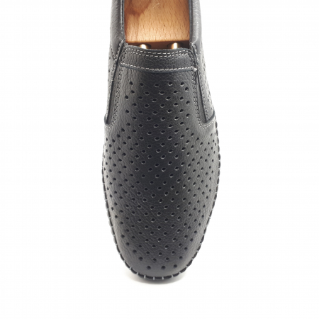 Pantofi Bărbați Casual Din Piele Naturală Neagră 2522 [4]