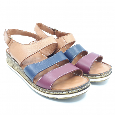 Sandale Damă Casual Confort Din Piele Naturală Nude 6092 [1]