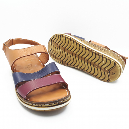 Sandale Damă Casual Confort Din Piele Naturală Nude 6092 [3]