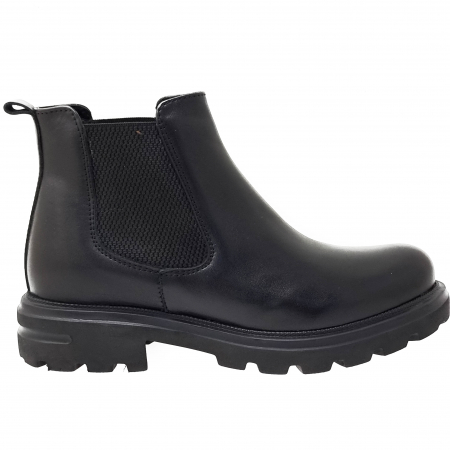 Ghete Damă Casual Din Piele Naturală Neagră 8590 [4]