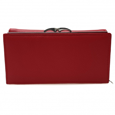 Accesorii Pentru Femei - Portofel Damă Din Piele Naturală Bordo 10518