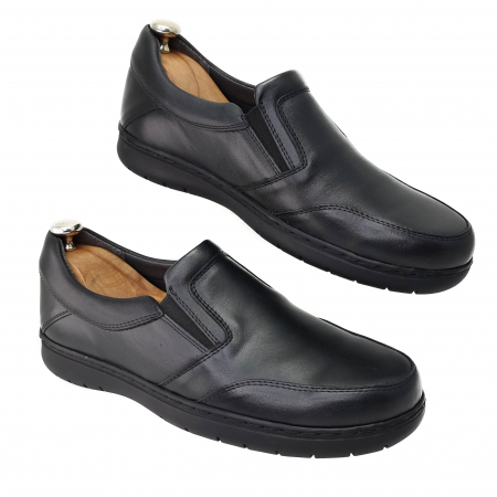 Pantofi clasic barbati din piele naturala NEGRU COD-1226 [1]