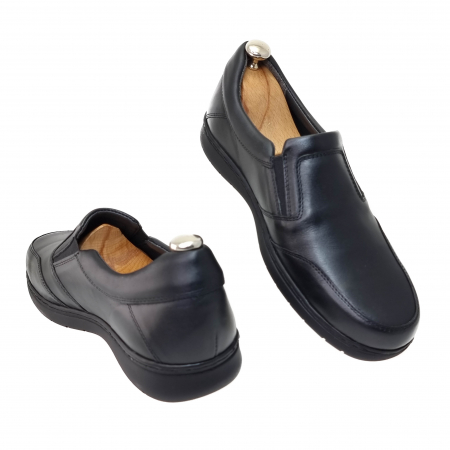 Pantofi clasic barbati din piele naturala NEGRU COD-1226 [2]