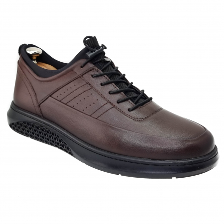 Pantofi Bărbați Casual Din Piele Naturală Maro 1225 [0]