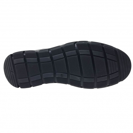 Pantofi sport din piele naturala pentru barbati NEGRU COD-1238 [3]