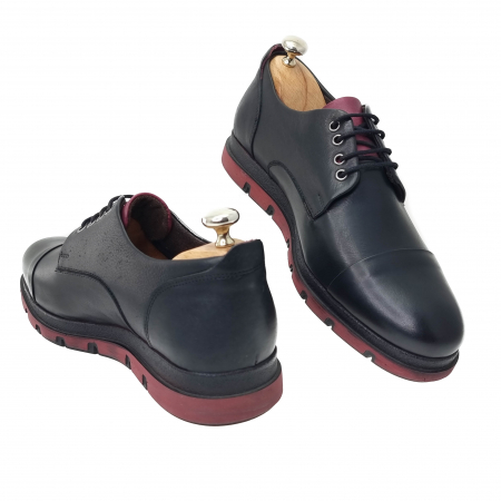 Pantofi Bărbați Casual Din Piele Naturală Neagră 1242 [2]