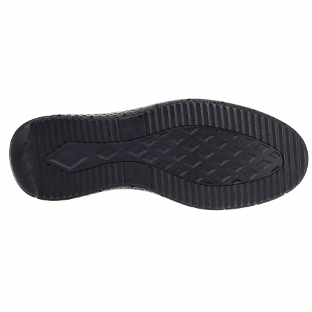 Pantofi casual din piele naturala pentru barbati NEGRU COD-1245 [4]