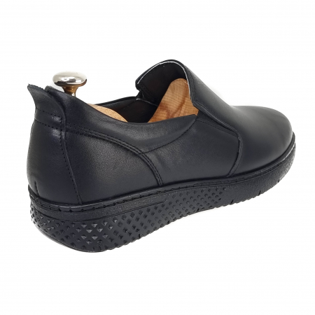 Pantofi Bărbați Casual Din Piele Naturală Neagră 1247 [2]