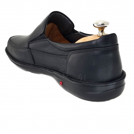 Pantofi Bărbați Casual Din Piele Naturală Neagră 1250 [4]
