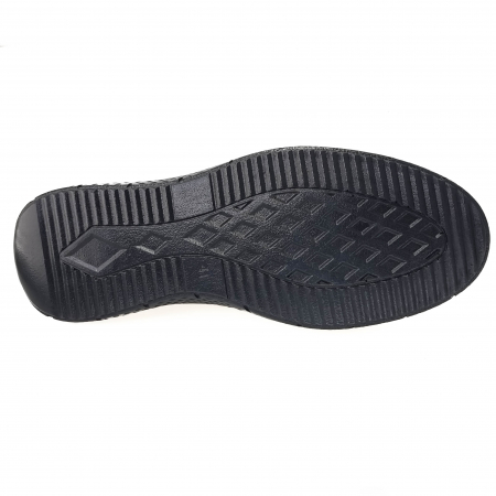 Pantofi CASUAL din piele naturala pentru barbati NEGRU COD-1258 [3]