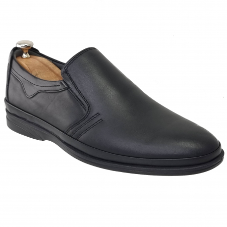 Pantofi Casual Pentru Barbati - Pantofi Bărbați Casual Din Piele Naturală Neagră 1262